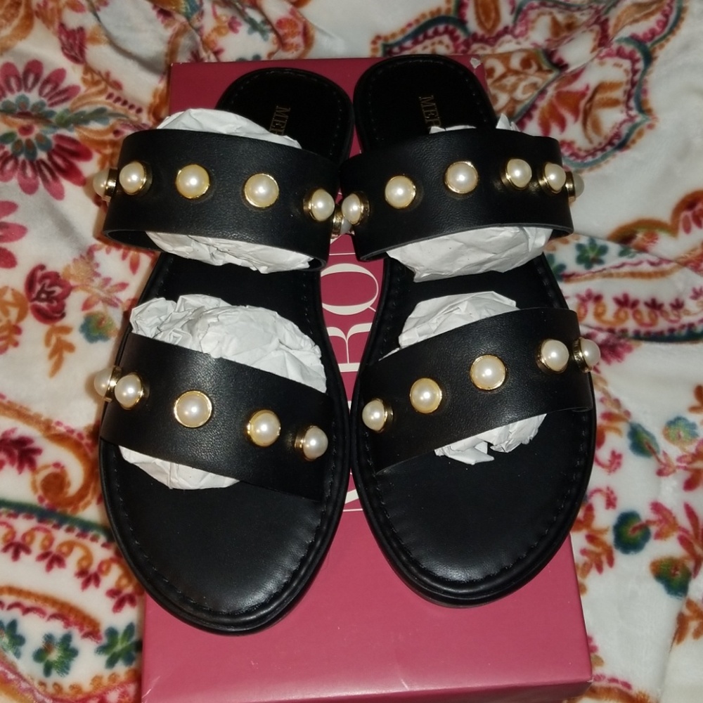 Merona Pearl Slide Sandal NWOT
